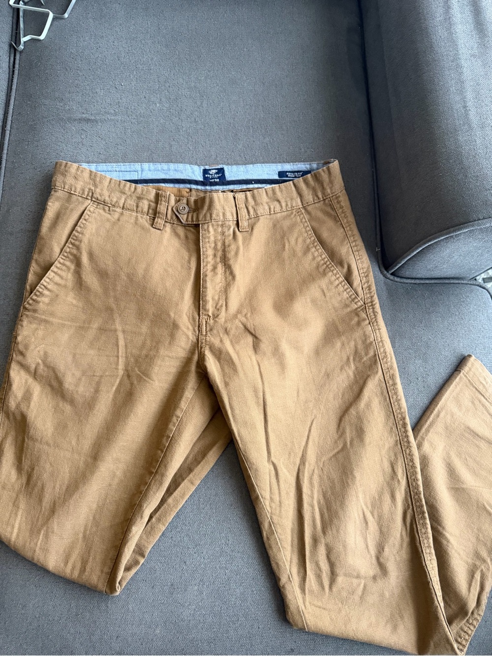 Men's Casual Khaki Chino Pants - Tan